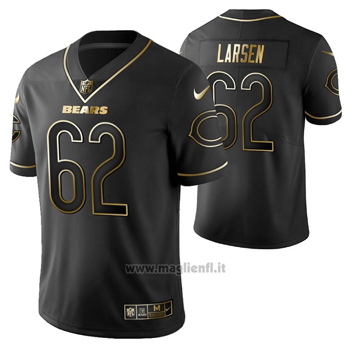 Maglia NFL Limited Chicago Bears Ted Larsen Golden Edition Nero